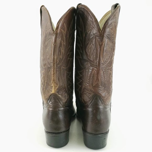 Acme Vintage Leather Western Pointed Toe Boots - Picture 5 of 9